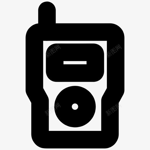 对讲机通讯电话图标svg_新图网 https://ixintu.com 对讲机 收音机 电子 电话 通讯 配件