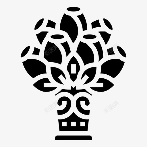 花卉婚礼220铭文图标svg_新图网 https://ixintu.com 婚礼 花卉 铭文