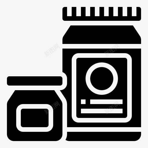 食品发酵自制图标svg_新图网 https://ixintu.com 保存 发酵 娱乐 户外 标志 腌制 自制 食品