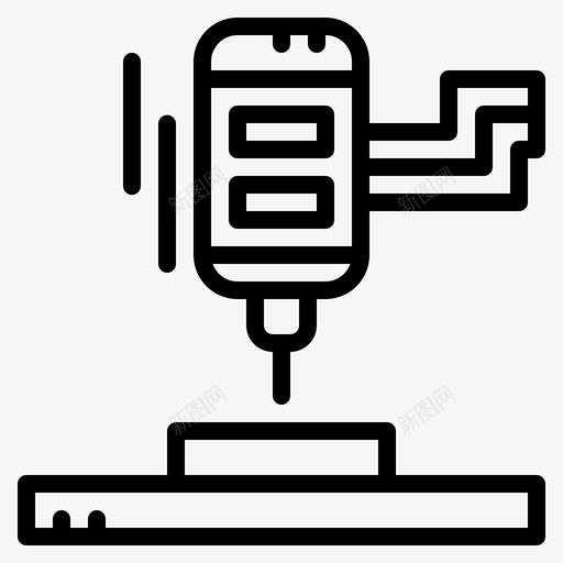 3d打印设备塑料图标svg_新图网 https://ixintu.com 塑料 塑料机 打印 打印设备 机器 机器人