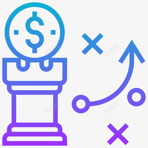 战略金融技术1梯度图标svg_新图网 https://ixintu.com 战略 技术 梯度 金融