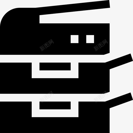 复印机会计19已填充图标svg_新图网 https://ixintu.com 会计 填充 复印机