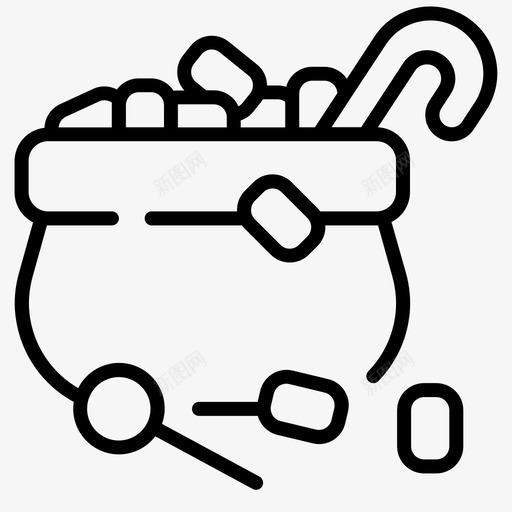 糖果甜点万圣节图标svg_新图网 https://ixintu.com 万圣节 棒棒糖 甜点 甜食 糖果