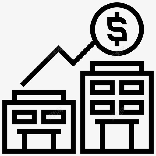 收购资产业务图标svg_新图网 https://ixintu.com 业务 公司投资 房地产 收购 资产