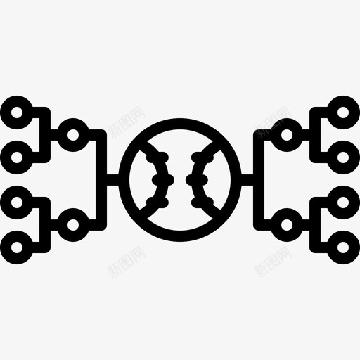 锦标赛棒球50分直线型图标svg_新图网 https://ixintu.com 棒球 直线 线型 锦标赛