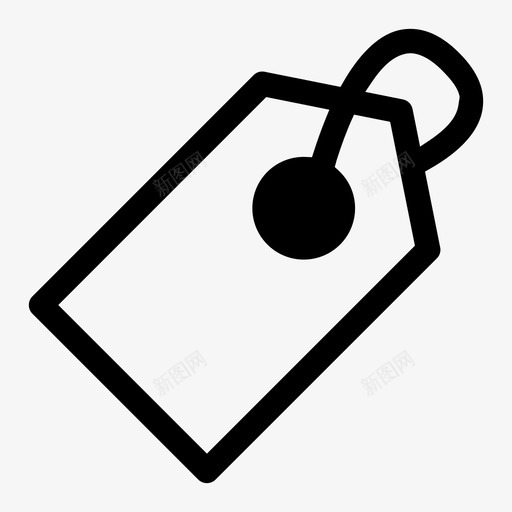标签商品商品标签图标svg_新图网 https://ixintu.com 价格 商品 媒体 标签 社交