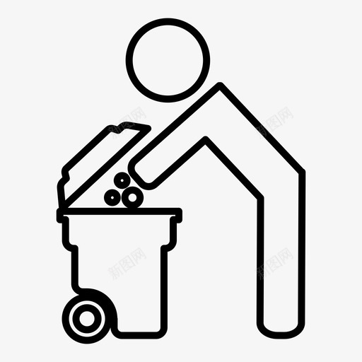 垃圾收集生态自然图标svg_新图网 https://ixintu.com 保护 垃圾 收集 生态 纯净 自然
