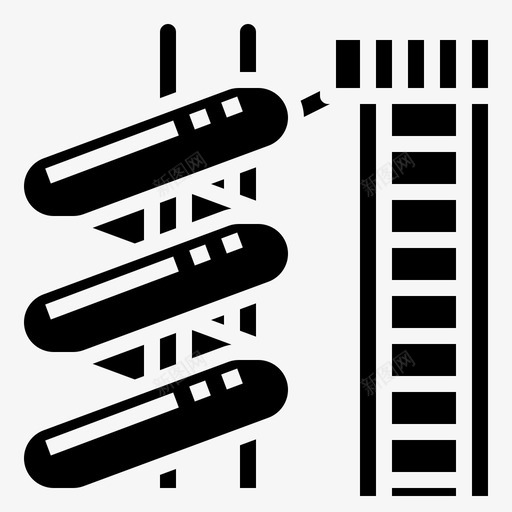 水滑梯主题公园5填充图标svg_新图网 https://ixintu.com 主题公园 填充 滑梯