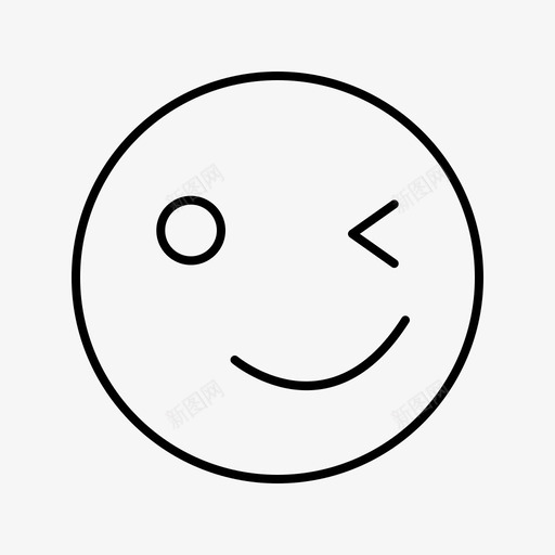 传情动漫表情字形图标svg_新图网 https://ixintu.com 传情 动漫 图标 字形 表情