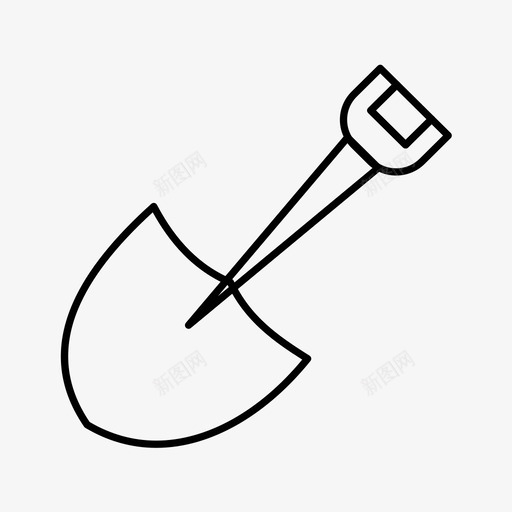 铲建筑挖掘图标svg_新图网 https://ixintu.com 图标 工作 建筑 挖掘 花园 轮廓