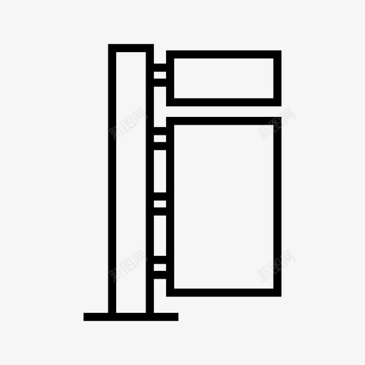 广告牌横幅展示图标svg_新图网 https://ixintu.com 展示 广告牌 标牌 横幅 路标