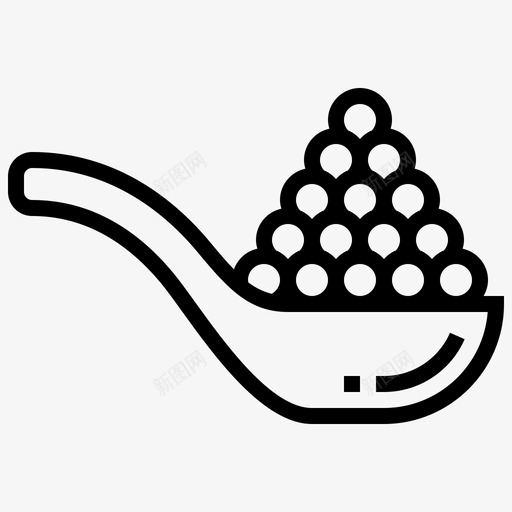 鱼子酱海鲜8份正宗图标svg_新图网 https://ixintu.com 8份 正宗 海鲜 鱼子酱