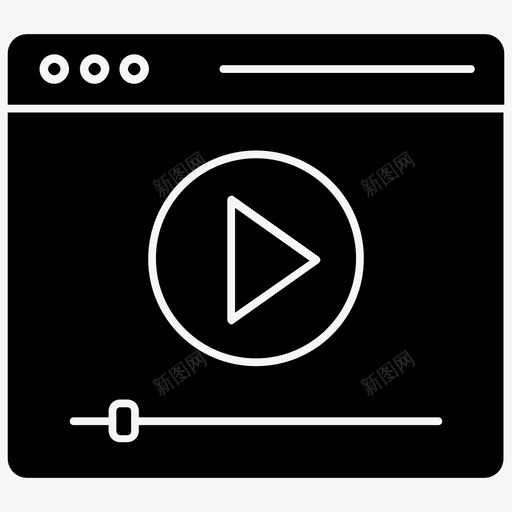 视频网站互联网视频在线视频图标svg_新图网 https://ixintu.com 互联网 图标 在线视频 字形 播放 教程 网站 网络 视频 通信