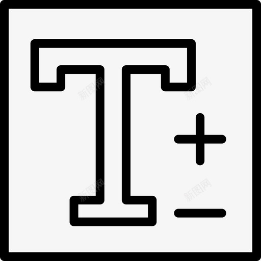下部文本格式5线性图标svg_新图网 https://ixintu.com 下部 文本 格式 线性