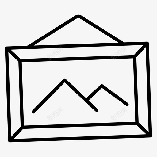 相框肖像墙图标svg_新图网 https://ixintu.com 办公室 海报 相框 肖像