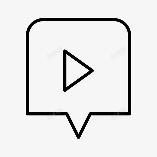 剪辑彩信多媒体图标svg_新图网 https://ixintu.com 信息 剪辑 多媒体 彩信 短信 视频 通信