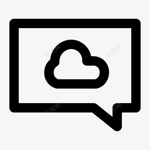 聊天云通信邮件图标svg_新图网 https://ixintu.com 圆形 天云 消息 电话 聊天 通信 通信线路 邮件