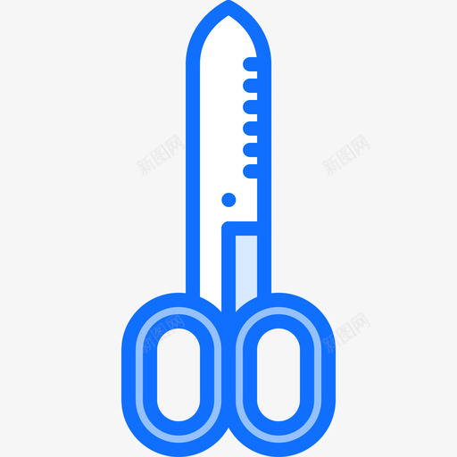 剪刀屠夫20蓝色图标svg_新图网 https://ixintu.com 剪刀 屠夫 蓝色