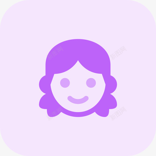 女孩笑脸和人特里通图标svg_新图网 https://ixintu.com 女孩 特里 笑脸