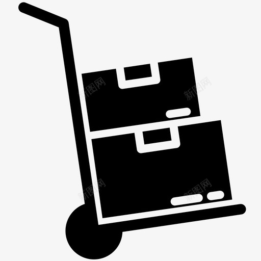 批发商手推车物流图标svg_新图网 https://ixintu.com 供应商 手推车 批发商 杂货商 物流
