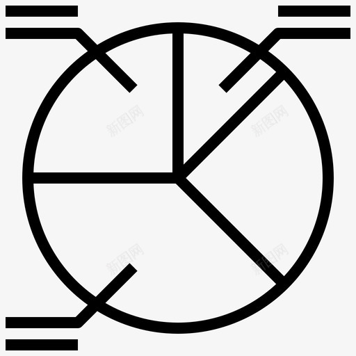 饼图信息图10线性图标svg_新图网 https://ixintu.com 信息 线性 饼图