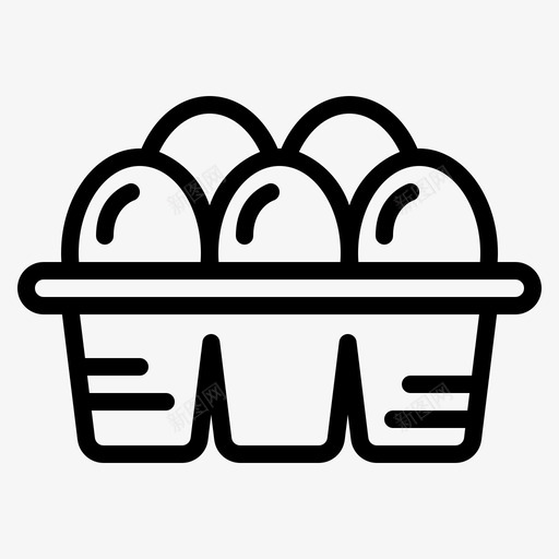 鸡蛋食物有机图标svg_新图网 https://ixintu.com 农夫 有机 蛋白质 食物 鸡蛋