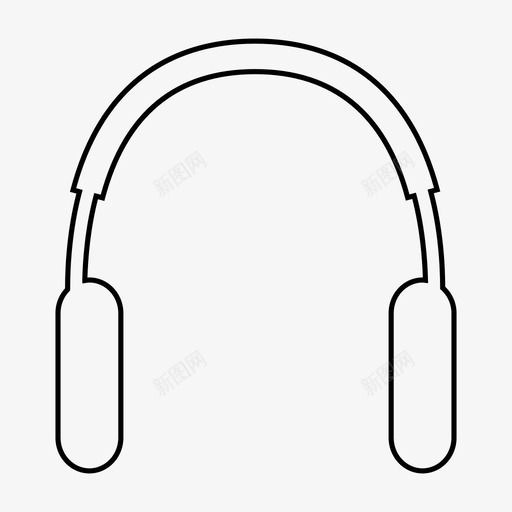 耳机dj音乐图标svg_新图网 https://ixintu.com 声音 耳机 设备 音乐 音乐声