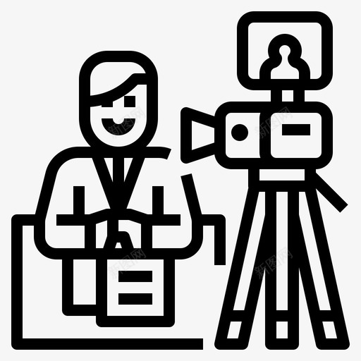 广播广告67线性图标svg_新图网 https://ixintu.com 广告 广播 线性