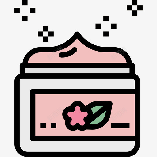 奶油色水疗25线性颜色图标svg_新图网 https://ixintu.com 奶油 水疗 线性 颜色