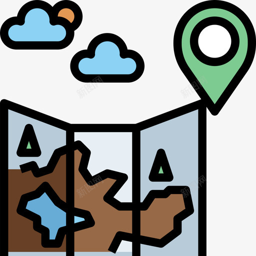 地理现代都市2线性色彩图标svg_新图网 https://ixintu.com 地理 现代 线性 色彩 都市