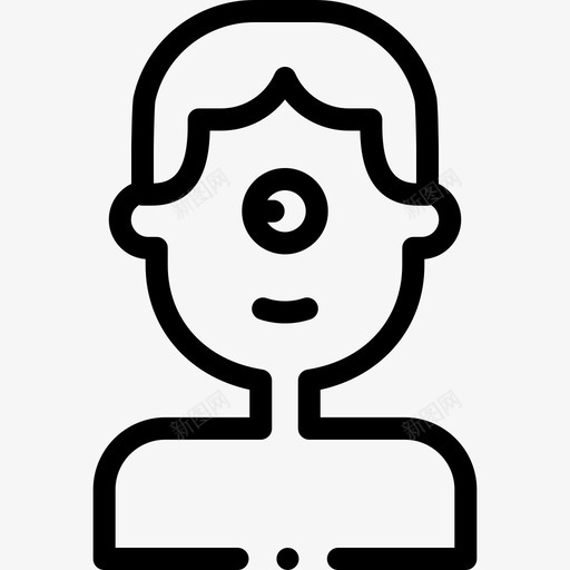 独眼巨人希腊神话28直系图标svg_新图网 https://ixintu.com 巨人 希腊神话 独眼 直系