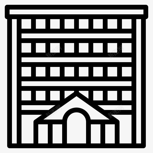 酒店建筑豪华图标svg_新图网 https://ixintu.com 度假 建筑 旅游 豪华 酒店
