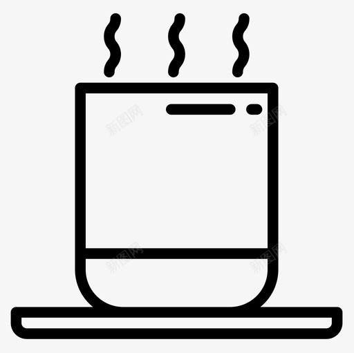 热茶茶5线性图标svg_新图网 https://ixintu.com 热茶 线性