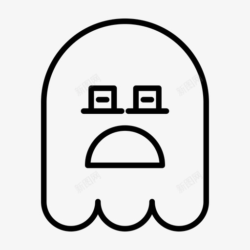 幽灵昏昏欲睡表情符号图标svg_新图网 https://ixintu.com 1行 万圣节 幽灵 昏昏欲睡 符号 表情