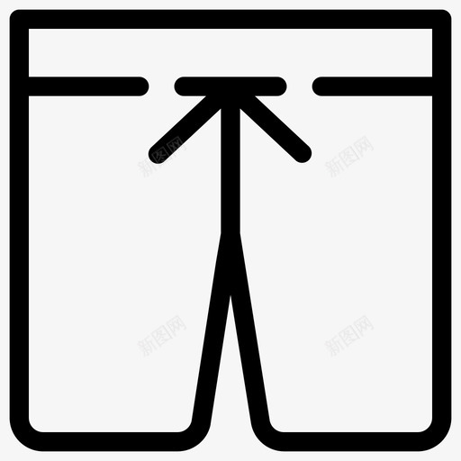 短裤冲浪游泳图标svg_新图网 https://ixintu.com 冲浪 度假 旅游 游泳 短裤
