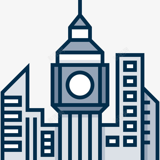 城市城市72线性颜色图标svg_新图网 https://ixintu.com 城市 线性 颜色