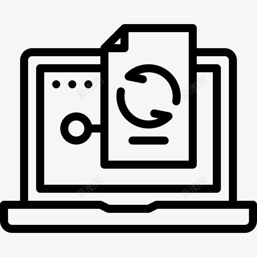 同步文件计算机互联网图标svg_新图网 https://ixintu.com 互联网 同步 文件 电脑 笔记本 计算机