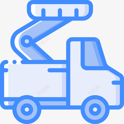 车辆工作车2蓝色图标svg_新图网 https://ixintu.com 工作 蓝色 车辆