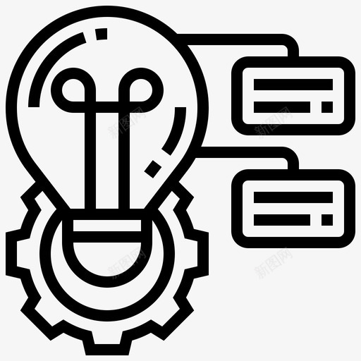 创意图表灯泡图标svg_新图网 https://ixintu.com 创意 图表 灯泡 项目 项目管理