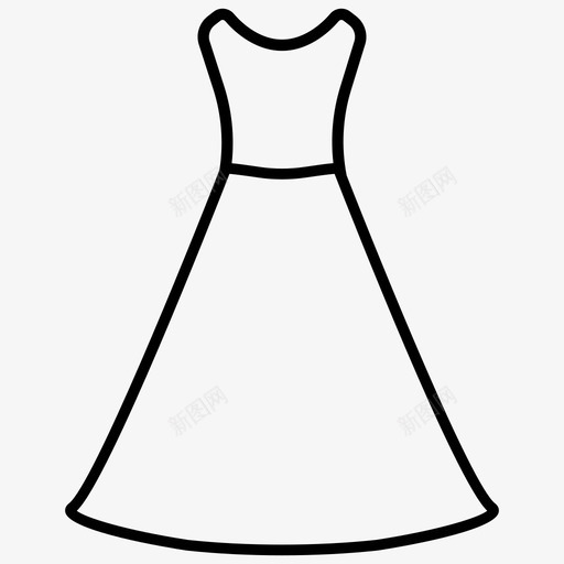 礼服晚礼服婚纱图标svg_新图网 https://ixintu.com 基本 女装 婚纱 晚礼服 礼服