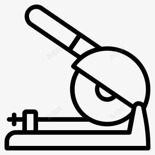 切断轮角磨机施工机械图标svg_新图网 https://ixintu.com 切断 工具 成套 施工 机械 电动 砂轮 研磨机 角磨机