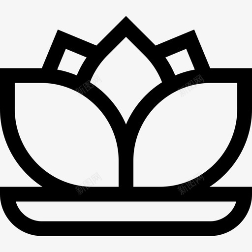 莲花中国72直系图标svg_新图网 https://ixintu.com 中国 直系 莲花