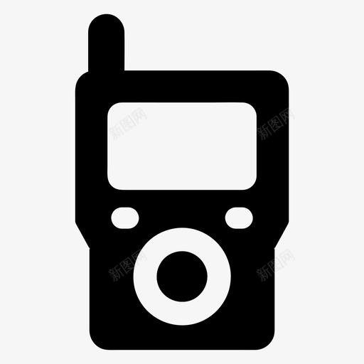 对讲机通讯电话图标svg_新图网 https://ixintu.com 对讲机 收音机 电子 电话 通讯 配件