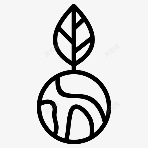 作物绿叶植物图标svg_新图网 https://ixintu.com 作物 植物 绿叶