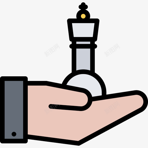 棋子国际象棋10彩色图标svg_新图网 https://ixintu.com 国际象棋 彩色 棋子 西洋棋