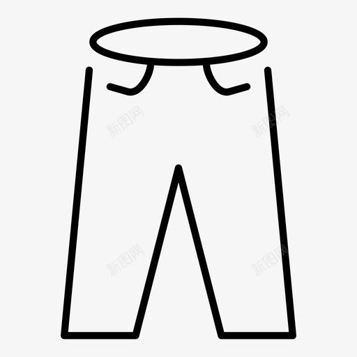牛仔裤衣服长裤图标svg_新图网 https://ixintu.com 流行 牛仔裤 衣服 长裤