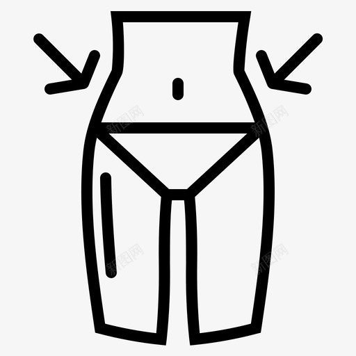 苗条美容身材图标svg_新图网 https://ixintu.com 保健 大纲 美容 苗条 身材