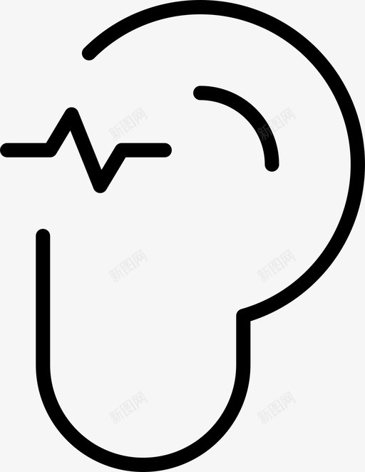 耳朵声音听觉图标svg_新图网 https://ixintu.com 听觉 噪音 声音 耳朵 能力 计算