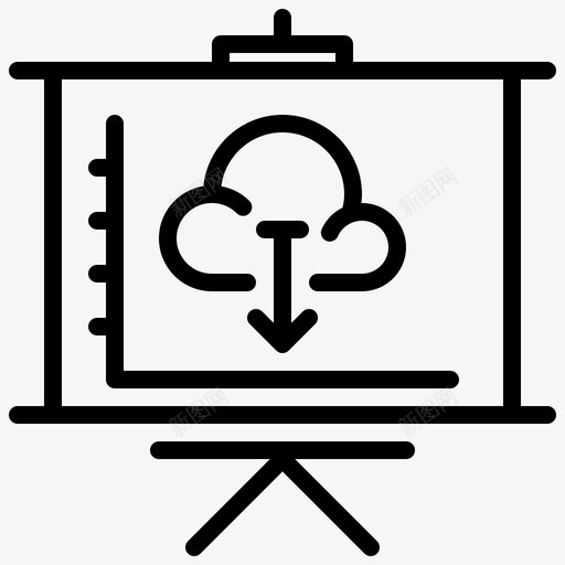 演示图业务报表图标svg_新图网 https://ixintu.com 业务 报表 流量 演示 示图