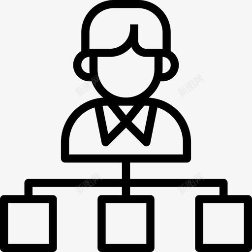 商业与金融企业管理4线性图标svg_新图网 https://ixintu.com 企业管理 商业 线性 金融